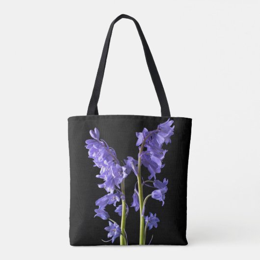 Bluebells, uit de Bossen die ik Creëer. Tote Bag (Achterkant)
