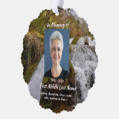 Bluebells Waterfall Landscape  Memorial Keepsake  Ornament Kaart (Links)