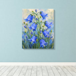 Bluebells Weide Canvas Afdruk