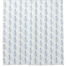 Bluebells White Shower Curtains Douchegordijn