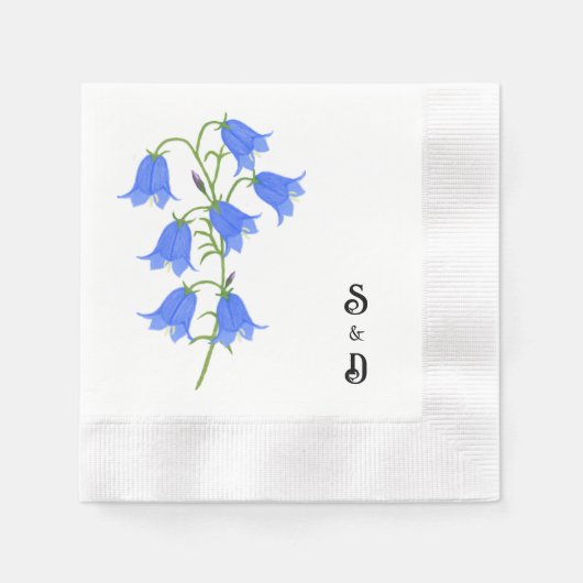 Bluebells Wit Servet (Voorkant)