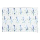 Bluebells Wit Standaard Kussen Hoesje Kussensloop (Voorkant)