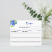 Blueberries and Foliage Recipe Card (Staand voorkant)