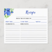 Blueberries and Foliage Recipe Card (Voorkant)