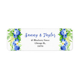Blueberries and Foliage Wedding Etiket