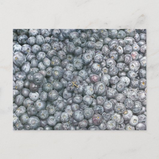 Blueberries Art Briefkaart (Voorkant)
