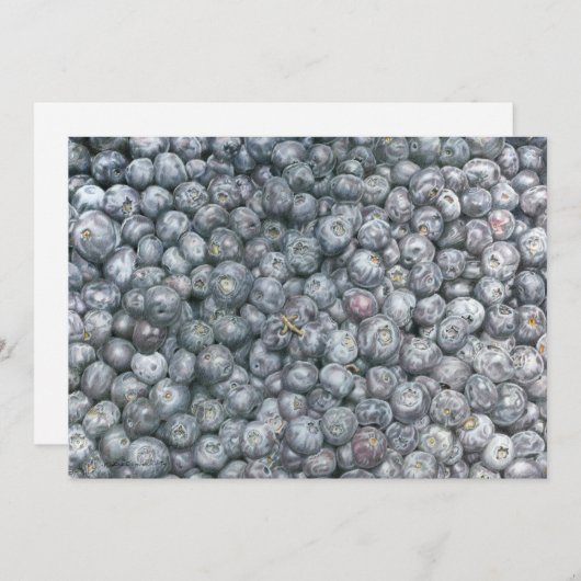 Blueberries Art Kaart (Voorkant / Achterkant)