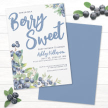 Blueberries Berry Sweet Baby shower