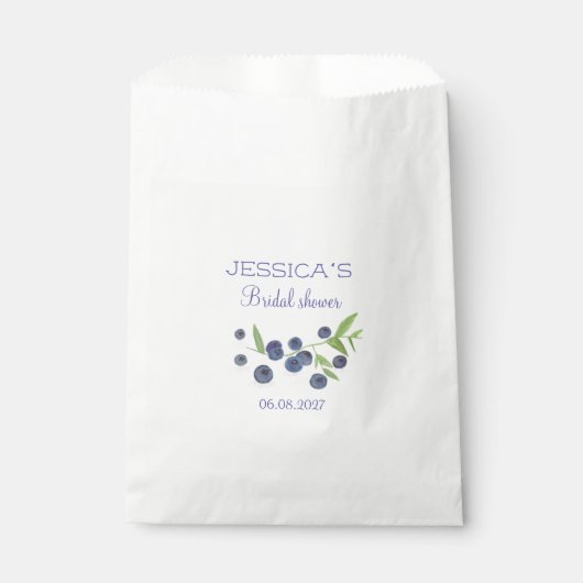Blueberries Blueberry Fruits Vrijgezellenfeest Par Bedankzakje (Voorkant)