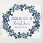 Blueberries Blueberry Fruits Vrijgezellenfeest Par Likeurfles Etiket (Enkel label)