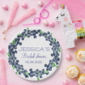 Blueberries Blueberry Fruits Vrijgezellenfeest Par Papieren Bordje (Feest)