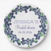 Blueberries Blueberry Fruits Vrijgezellenfeest Par Papieren Bordje (Voorkant)