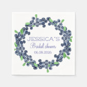 Blueberries Blueberry Fruits Vrijgezellenfeest Par Servet (Voorkant)