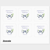 Blueberries Blueberry Fruits Vrijgezellenfeest Par Vierkante Sticker (Vel)