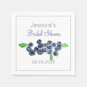 Blueberries Blueberry Summer Vrijgezellenfeest Servet (Voorkant)