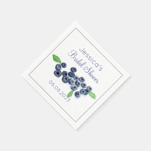 Blueberries Blueberry Summer Vrijgezellenfeest Servet (Hoek)