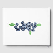 Blueberries Fruit Blueberry Waterverf Bruiloft Gastenboek (Achterkant)