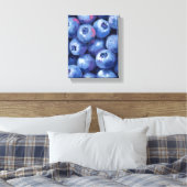 Blueberries | Fruit Watercolor Painted Canvas Afdruk (Insitu (Slaapkamer))