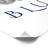 Blueberries Kitchen Art Poster voor thuisdeeg (Hoek)