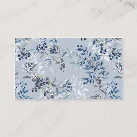 Blueberries Luier Raffle Behuizing Kaart (Achterkant)