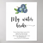 Blueberries - mijn water brak spel poster (Voorkant)