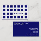 BLUEBERRIES (mod-vierkanten) Visitekaartje (Voorkant / Achterkant)