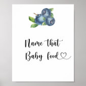 Blueberries - noem dat baby food poster (Voorkant)