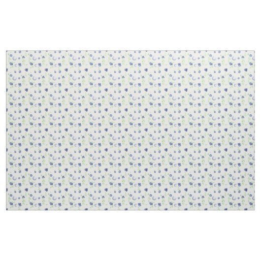 Blueberries Pattern Fabric Stof (Yard (91,4 cm))