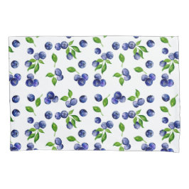Blueberries Pattern Watercolor Vintage Cute Berry Kussensloop