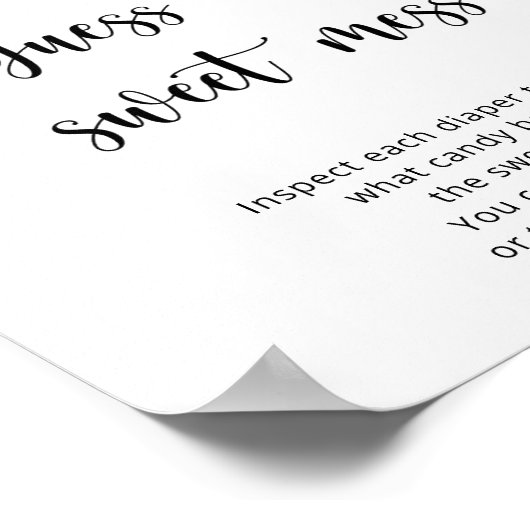 Blueberries - raad het zoete puinspel poster (Hoek)