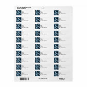 Blueberries retouradres label (Full Sheet)