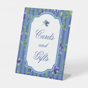 Blueberries Sweet Kaarten Cadeaus Baby shower Reclamebord Met Voetstuk