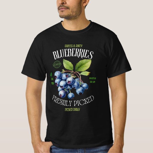 Blueberries T-shirt (Voorkant)