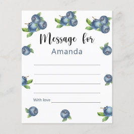 Blueberries verjaardag tijd capsule bericht