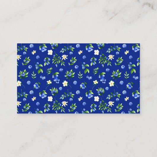 Blueberries with Foliage Wedding A Note On Gifts Informatiekaartje (Achterkant)