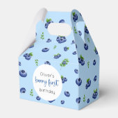 Blueberry 1e verjaardag Berry eerste Bedankdoosjes (Achterkant)