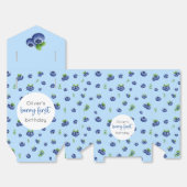 Blueberry 1e verjaardag Berry eerste Bedankdoosjes (Ongevouwen)