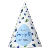 Blueberry 1e verjaardag Berry eerste Feesthoedjes (Voorkant)