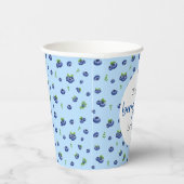 Blueberry 1e verjaardag Berry eerste Papieren Bekers (Rechts)