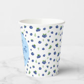 Blueberry 1e verjaardag Berry eerste Papieren Bekers (Links)