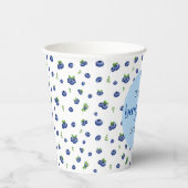 Blueberry 1e verjaardag Berry eerste Papieren Bekers (Rechts)