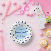 Blueberry 1e verjaardag Berry eerste Papieren Kommen (Feest)