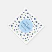 Blueberry 1e verjaardag Berry eerste Servet (Hoek)