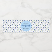 Blueberry 1e verjaardag Berry eerste Waterfles Etiket (Enkel label)