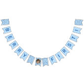 Blueberry 1st Birthday Berry eerste foto Vlaggetjes (Alle)