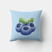 Blueberry-afdruk Kussen (Achterkant)