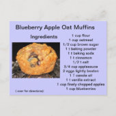 Blueberry Apple Oat Muffins Briefkaart (Voorkant)