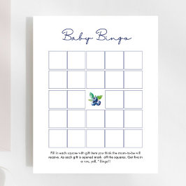 Blueberry Baby Bingo Baby shower spel