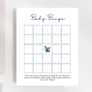 Blueberry Baby Bingo Baby shower spel