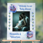 Blueberry Baby Boy Shower Welkom Acryl Teken Acryl Bord (Neutraal)